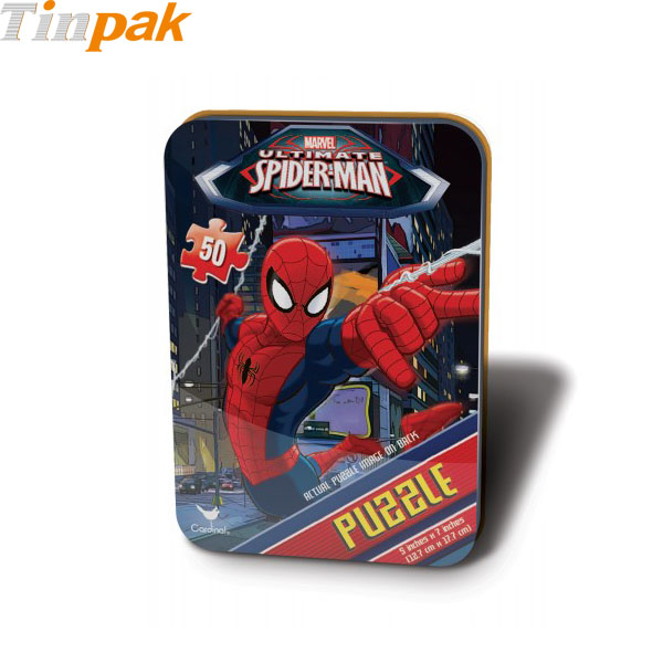 Spider-Man puzzle tins